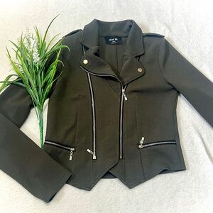 Active USA Olive Motorcycle Jacket - Medium